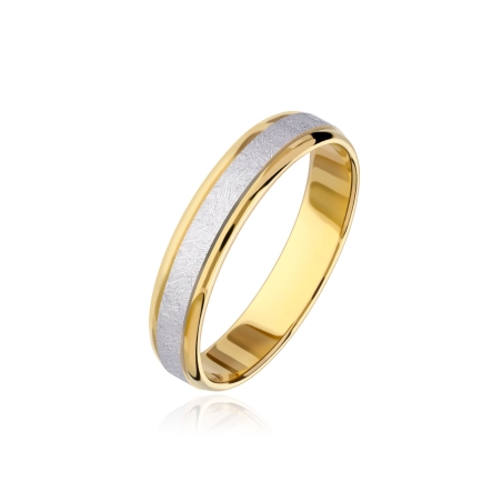 ALIANZA "NEXO" ORO BICOLOR 18K 3100004