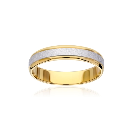 ALIANZA "NEXO" ORO BICOLOR 18K 3100004