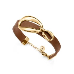 Pulsera Viceroy acero y piel 15205P01011