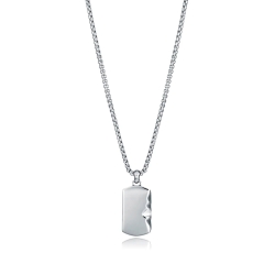Collar Viceroy acero y placa 14390C01000