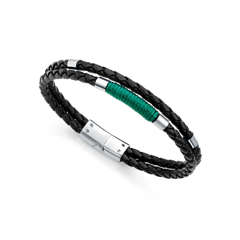 Pulsera Viceroy acero y piel 75442P01010