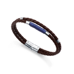 Pulsera Viceroy acero y piel 75442P01011