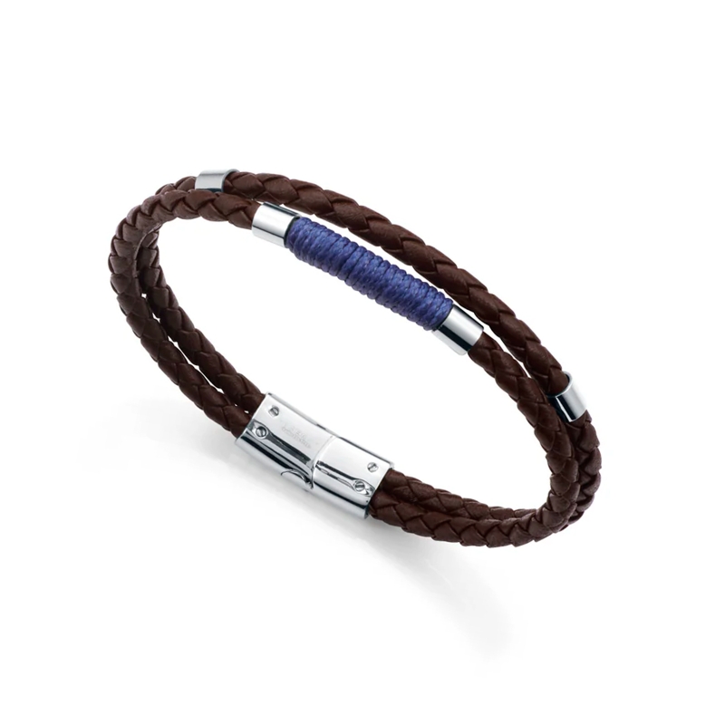 Pulsera Viceroy acero y piel 75442P01011