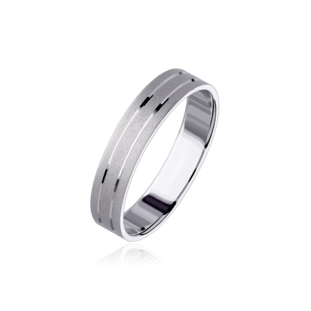 ALIANZA "NEXO" ORO BLANCO 18K 3100001