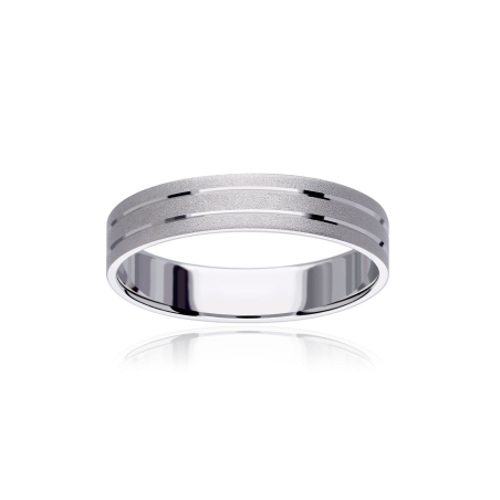 ALIANZA "NEXO" ORO BLANCO 18K 3100001