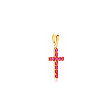 Colgante oro 18k y rubíes "Hammet"