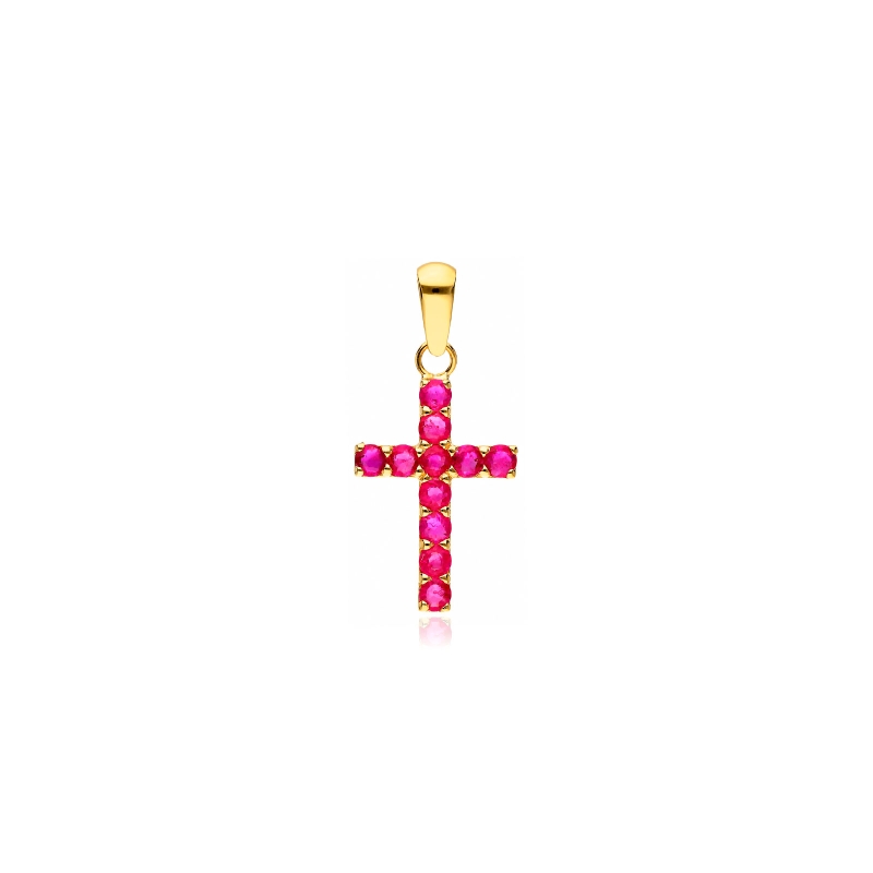 Colgante oro 18k y rubíes "Hammet"