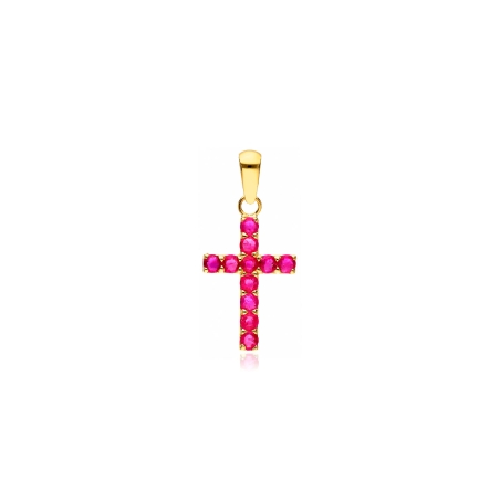 Colgante oro 18k y rubíes "Hammet"