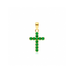 Colgante oro 18k y esmeraldas "Hammet"