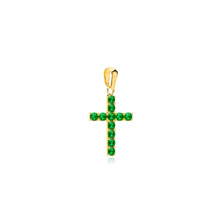 Colgante oro 18k y esmeraldas "Hammet"
