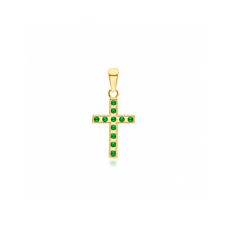 Colgante oro 18k y esmeraldas "Hammet"