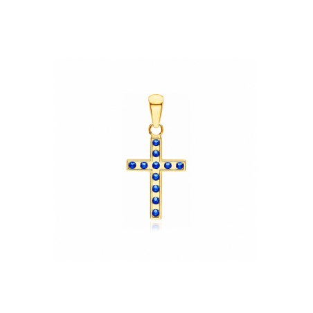 Colgante oro 18k y zafiros "Hammet"