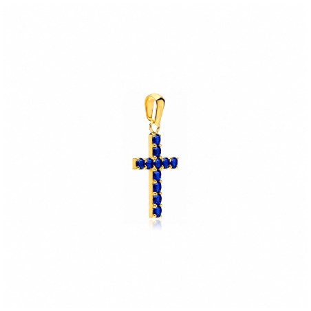 Colgante oro 18k y zafiros "Hammet"
