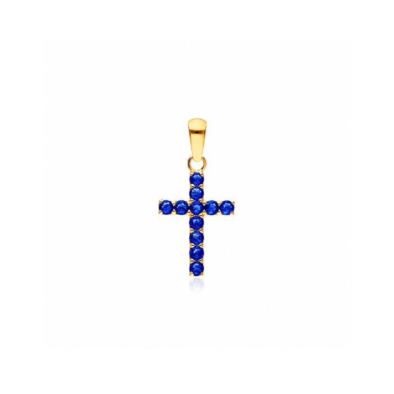 Colgante oro 18k y zafiros "Hammet"