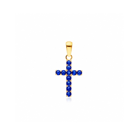 Colgante oro 18k y zafiros "Hammet"