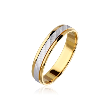 ALIANZA "NEXO" ORO BICOLOR 18K 3100021