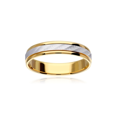 ALIANZA "NEXO" ORO BICOLOR 18K 3100021