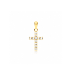 Colgante oro 18k y circonitas "Hammet"