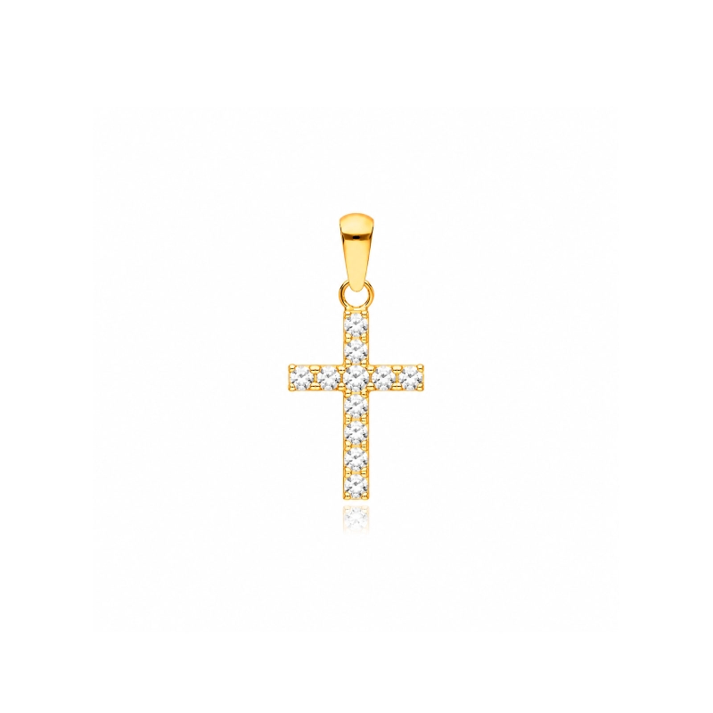Colgante oro 18k y circonitas "Hammet"