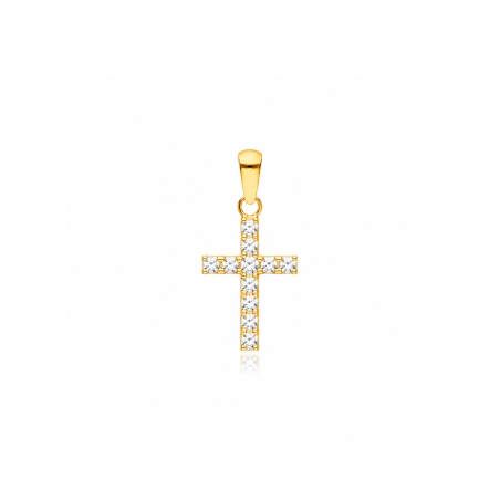 Colgante oro 18k y circonitas "Hammet"