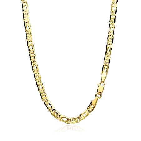 Cadena oro 18k eslabón macizo 60cm "Gergia"