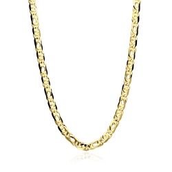 Cadena oro 18k eslabón macizo 60cm "Gergia"