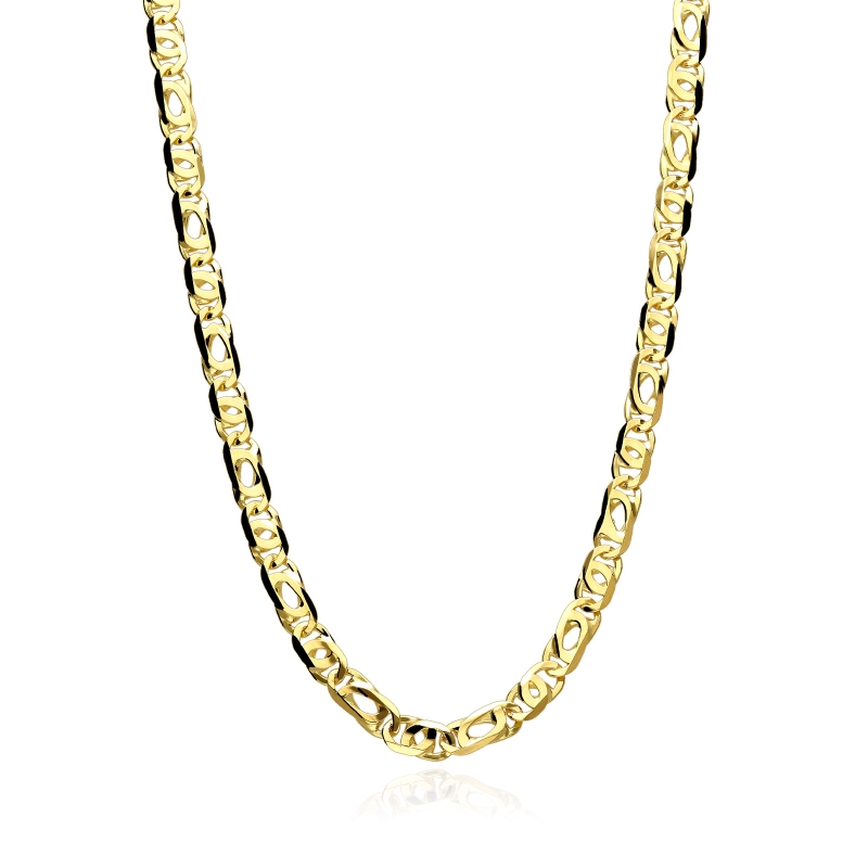 Cadena oro 18k eslabón macizo 60cm "Gergia"