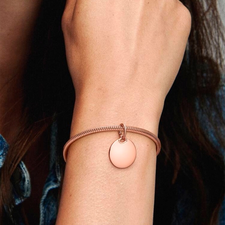 Colgante Pandora etiqueta redonda grabable 388610C00