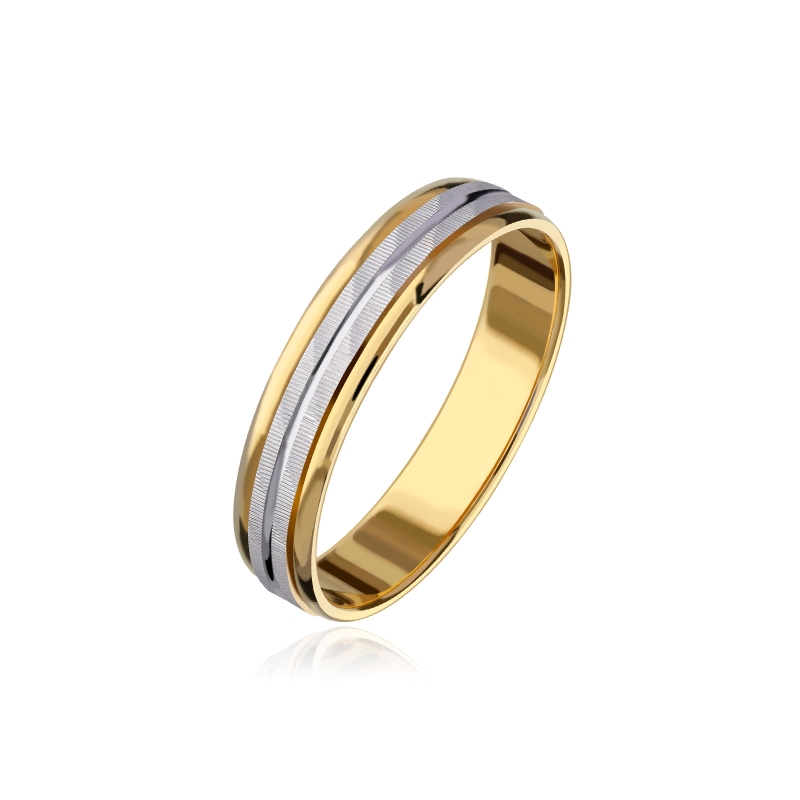 Alianza "Nexo" Oro bicolor 9k 3100037(9)