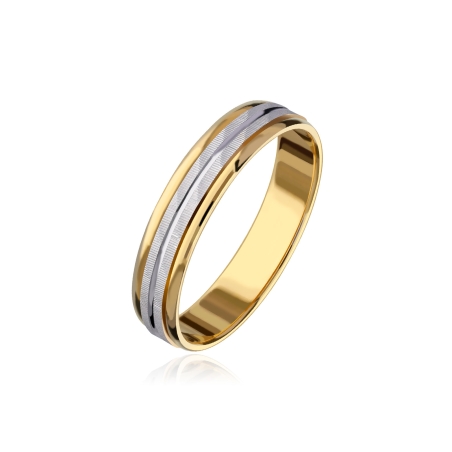 Alianza "Nexo" Oro bicolor 9k 3100037(9)