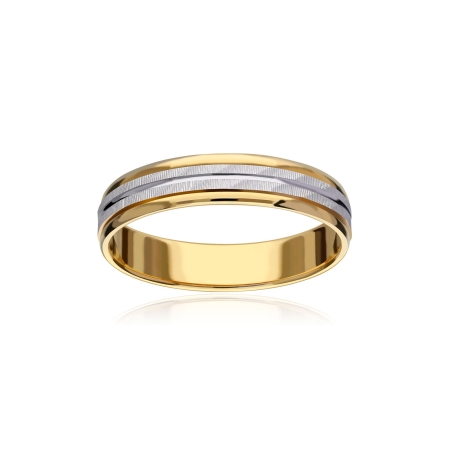 Alianza "Nexo" Oro bicolor 9k 3100037(9)