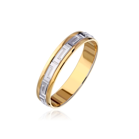 Alianza "Nexo" Oro bicolor 9k 3100043(9)