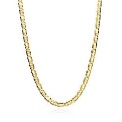 Cadena oro 18k eslabón macizo 60cm "Gergia"