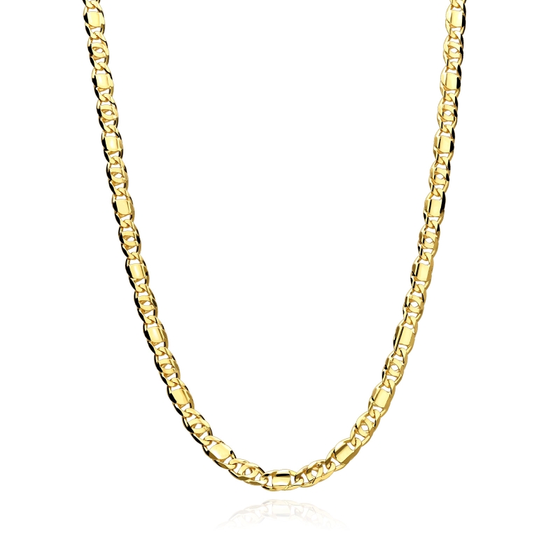 Cadena oro 18k eslabón macizo 60cm "Gergia"