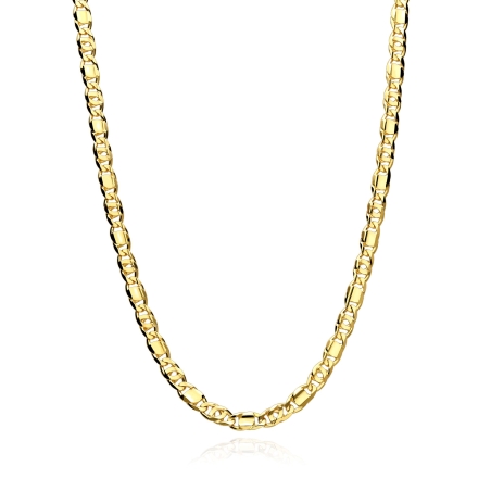Cadena oro 18k eslabón macizo 60cm "Gergia"
