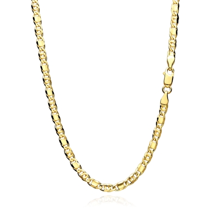Cadena oro 18k eslabón macizo 60cm "Gergia"