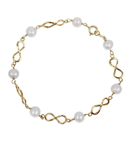 Pulsera "Infinite" Oro 18k. y perlas