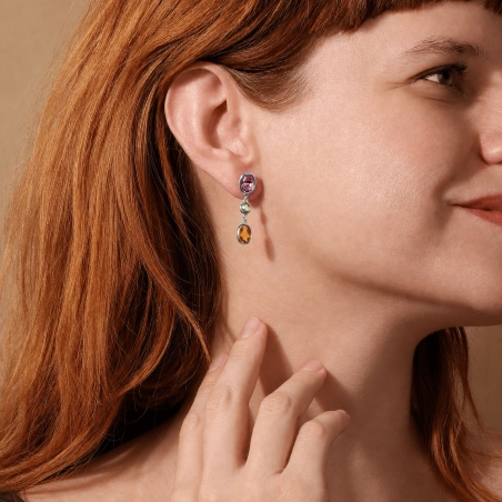 Pendientes Plata de ley circonitas "Cozy"