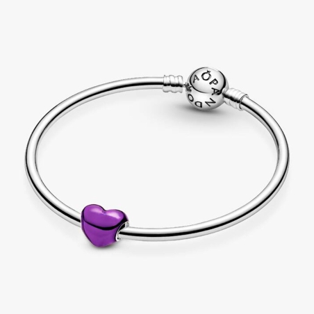 Charm Pandora corazón morado 793337C01