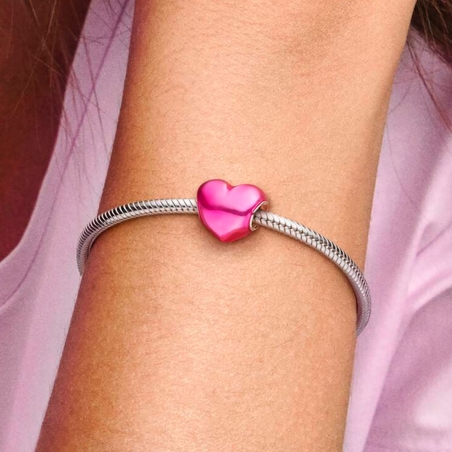 Charm Pandora corazón rosa 793337C03