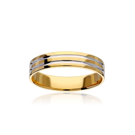 ALIANZA "NEXO" ORO BICOLOR 18K 3100067