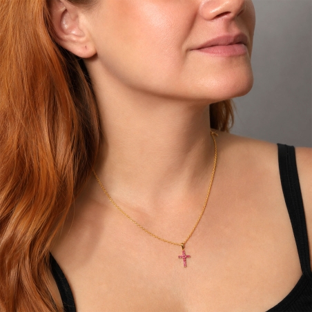 Colgante oro 18k y rubíes "Hammet"
