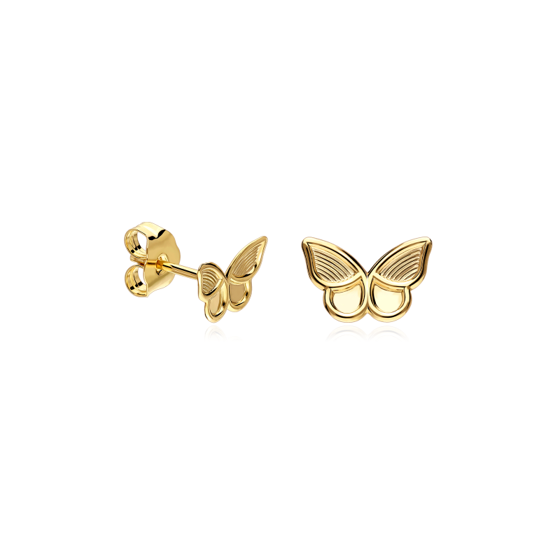 Pendientes oro 9k mariposas "Isabelina"