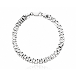 Pulsera plata primera ley 20.5cm "Nikkolasa"