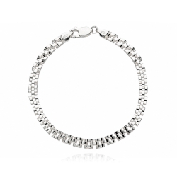 Pulsera plata primera ley 20.5cm "Nikkolasa"