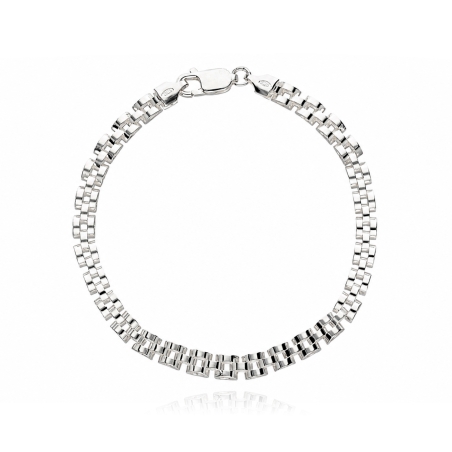 Pulsera plata primera ley 20.5cm "Nikkolasa"