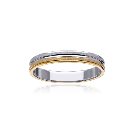 ALIANZA "NEXO" ORO BICOLOR 18K 3100058