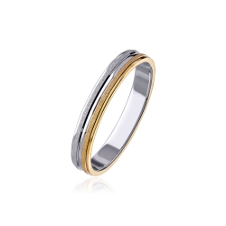ALIANZA "NEXO" ORO BICOLOR 18K 3100058