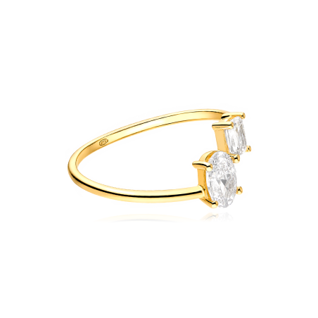 Anillo oro 9k y circonitas "Keisi"