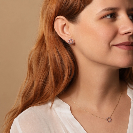 Pendientes Oro 18k y topacios "Eulabella"